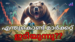 Why Stock Markets Fell Today Malayalam [upl. by Dayna]