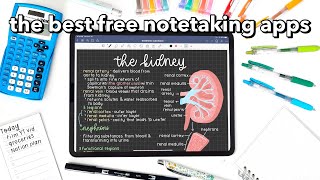 the BEST FREE notetaking apps 🌷 [upl. by Notla]