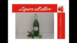 LIQUORE di ALLORO FATTO IN CASA Ricetta ALLORINO digestivo [upl. by Wallach355]