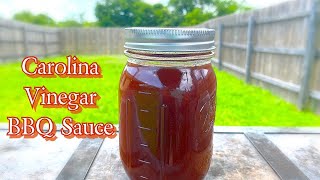 TASTY Homemade Carolina Vinegar BBQ Sauce Recipe [upl. by Walrath]