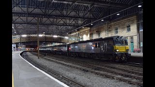 Caledonian Sleeper MK5  Test Run  Carlisle Railway Station HD [upl. by Anehs]