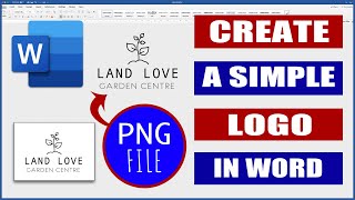 Create a LOGO in Word  Microsoft Word Tutorials [upl. by Arrik]