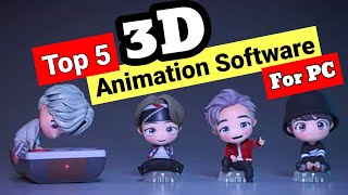 Top 5  3D Animation Software in 2023  Create 3D cartoon Animation In Laptop Desktop PC Tablet [upl. by Sakiv]