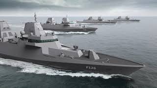 F126 frigates the German navy equipped to deal with new threats  Thales [upl. by Ahsiel361]