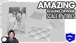 AMAZING Scaling Options for SketchUp with Scale by Tools [upl. by Htbazile]