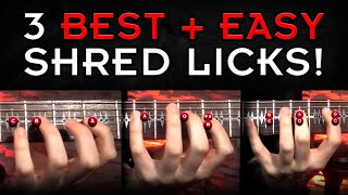 Top 3 EASY Shred Licks  How To Start Shredding [upl. by Elianora]