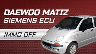 Daewoo Matiz Siemens ECU IMMO OFF with Julie Emulator™ by CarLabImmo [upl. by Fidellia]