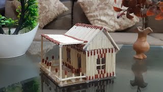 How to Make Matchstick House DIY Matchstick House Matchstick House [upl. by Traver156]