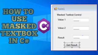 How to use Masked TextBox and DateTimePicker in C Visual studio  MaskedTextBox C [upl. by Kyle]