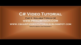 Part 6  C Tutorial  Nullable Typesavi [upl. by Aratas]