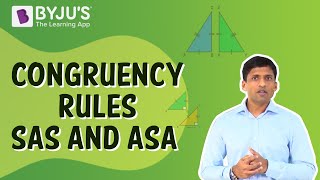 Congruency Rules  SAS And ASA  Class 7  Learn With BYJUS [upl. by Priscella230]