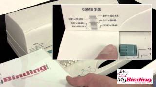 GBC CombBind C95 Plastic Comb Binding Machine  Demo  W59103 [upl. by Hyo910]