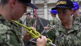 Navy Boot Camp LineHandling Training [upl. by Adekram713]