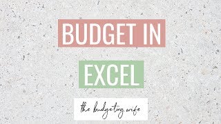 HOW TO BUDGET IN EXCEL  USING MY EXCEL BUDGET TEMPLATE TUTORIAL [upl. by Auqinat57]