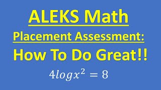 ALEKS Math Placement Assessment – How To Do Great [upl. by Harikahs]