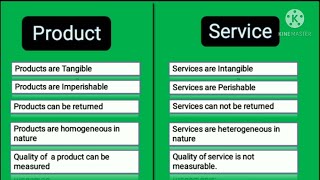 Product Vs Service  Differences Between Product And Service [upl. by Chaudoin]