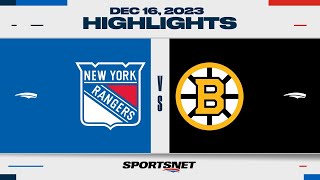 NHL Highlights  Rangers vs Bruins  December 16 2023 [upl. by Llenrag958]