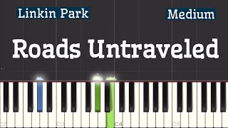 Linkin Park  Roads Untraveled Piano Tutorial  Medium [upl. by Ambert]