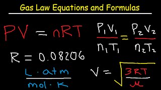 Gas Laws  Equations and Formulas [upl. by Sanford]