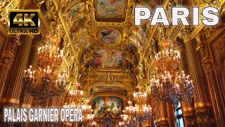 Palais Garnier Tour  August 2021  Inside Paris Opéra Garnier 4K [upl. by Akeihsat]