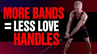 4 BEST Resistance Band Exercises For Love Handles NO MORE LOVE HANDLES [upl. by Irual]