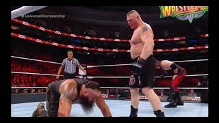 Braun Strowman Knees Brock Lesnar Forreal [upl. by Clarabelle]