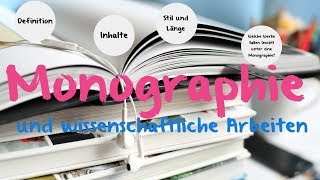 Monographie  Definition amp Beispiele [upl. by Nassir45]