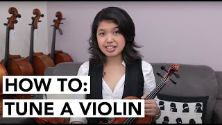 HOW TO Tune a Violin for beginners using a Digital Tuner [upl. by Pinto]