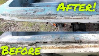 How to Fix Fiberglass Delamination  Boston Whaler 13 Restoration Part 2 [upl. by Kciredorb]