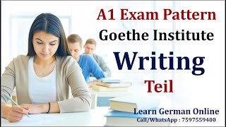 A1 Exam Pattern  Goethe Institute  writing  Writing Tipps  Learn German A1  Start Deutsch [upl. by Trant374]