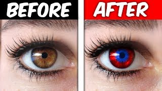 CHANGE YOUR EYE COLOR TRICK IT WORKS OMG [upl. by Sly384]