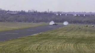 SR71 landing at AF Museum Dayton OH2wmv [upl. by Drawoh507]