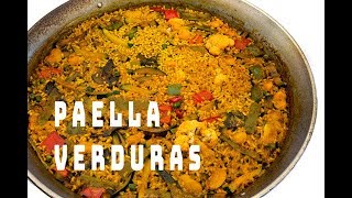 Paella de Verduras Restaurante Mena Denia [upl. by Atinob]