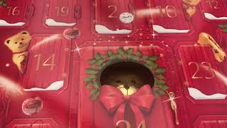 Lindt Teddy Advent Calendar  Day One Opening [upl. by Euqinot]