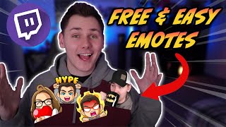 How To Make Twitch Emotes For FREE Fast And Easy [upl. by Ecnarwal851]