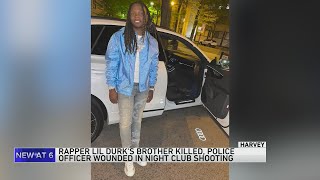 Lil Durk’s brother rapper OTF DThang shot to death outside Harvey nightclub [upl. by Hako]