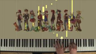 Pokemon Gold  Silver  Goldenrod City Retro Ver  Piano Arrangement [upl. by Ttesil433]