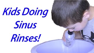 Pediatric Nasal Rinse  How a Sinus Rinse is Performed in Kids [upl. by Iborian598]