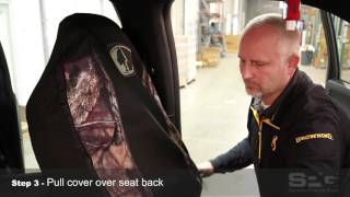 Universal Seat Cover Installation Video Auto [upl. by Otsugua]