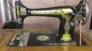 How to operate a treadle sewing machine [upl. by Flann]