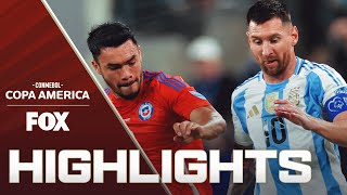 Chile vs Argentina Highlights  2024 Copa América [upl. by Gnilyam412]