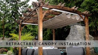 Retractable Pergola Canopy Installation  OLT [upl. by Feucht]