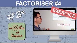 EXERCICE  Factoriser en utilisant les identités remarquables 2  Troisième [upl. by Odette378]