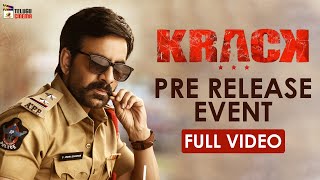 Krack Movie Pre Release Event Full Video  Ravi Teja  Shruti Haasan  Mango Telugu Cinema [upl. by Carce]