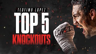 Top 5 Teofimo Lopez Knockouts [upl. by Avek]