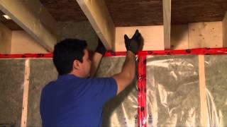 How to Insulate a Basement Header [upl. by Ydospahr]