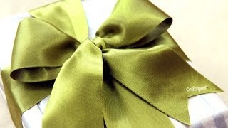 Como hacer moño para regalo  How to tie a gift bow [upl. by Ligetti]