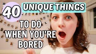 40 Actual FUN Things to do When Youre Bored At Home  Bethany G [upl. by Uol848]