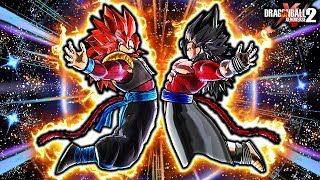 NEW SSJ4 GOGETA amp VEGITO FUSION MOVESET Dragon Ball Xenoverse 2 Custom SSJ4 Gogito Skills amp Combos [upl. by Eemaj]