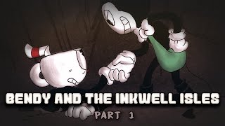 Bendy and the Inkwell Isles  PART 1 BENDY X CUPHEAD CROSSOVER COMIC DUB [upl. by Mata]